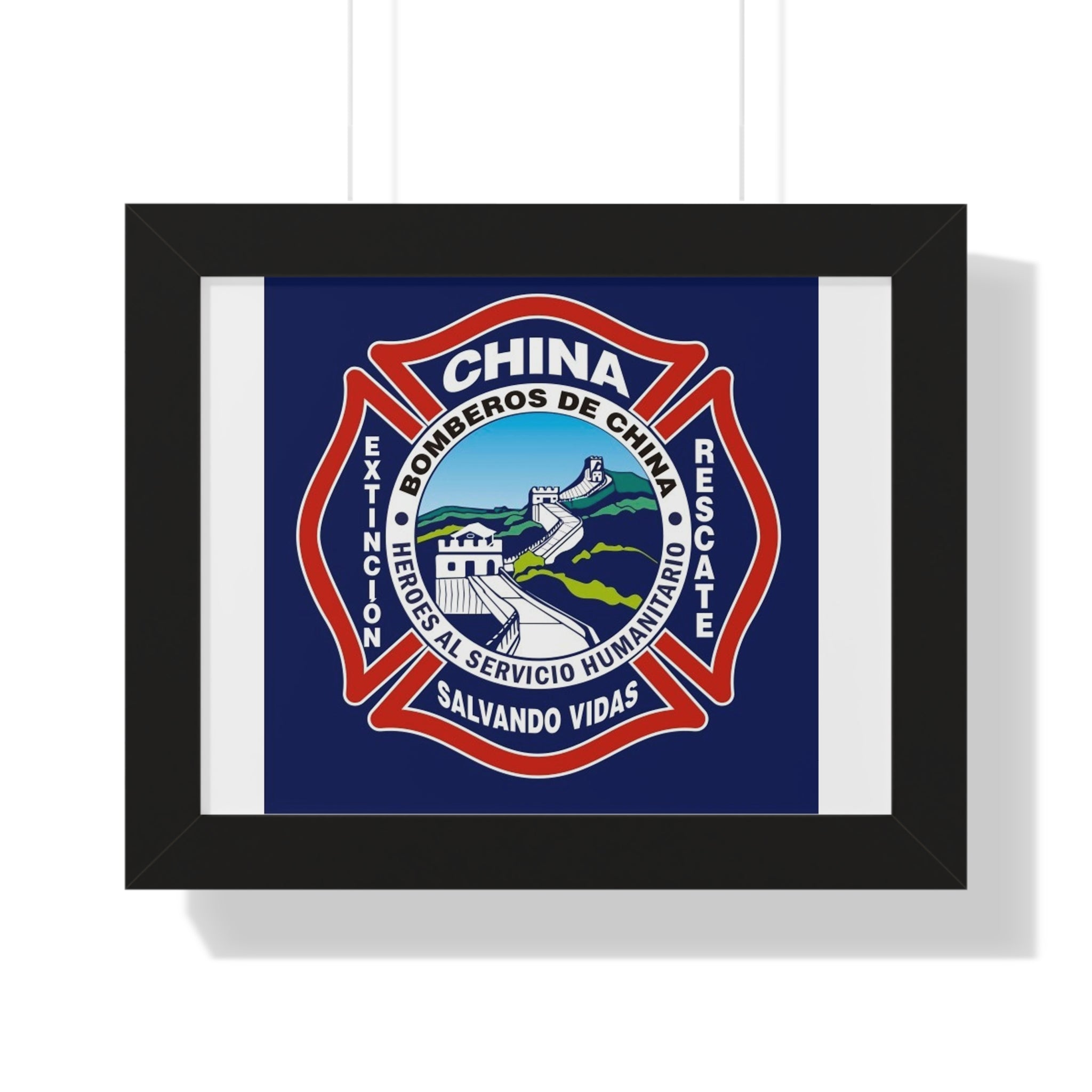 Framed Horizontal Poster Perfect Gift Ideal for firefighters