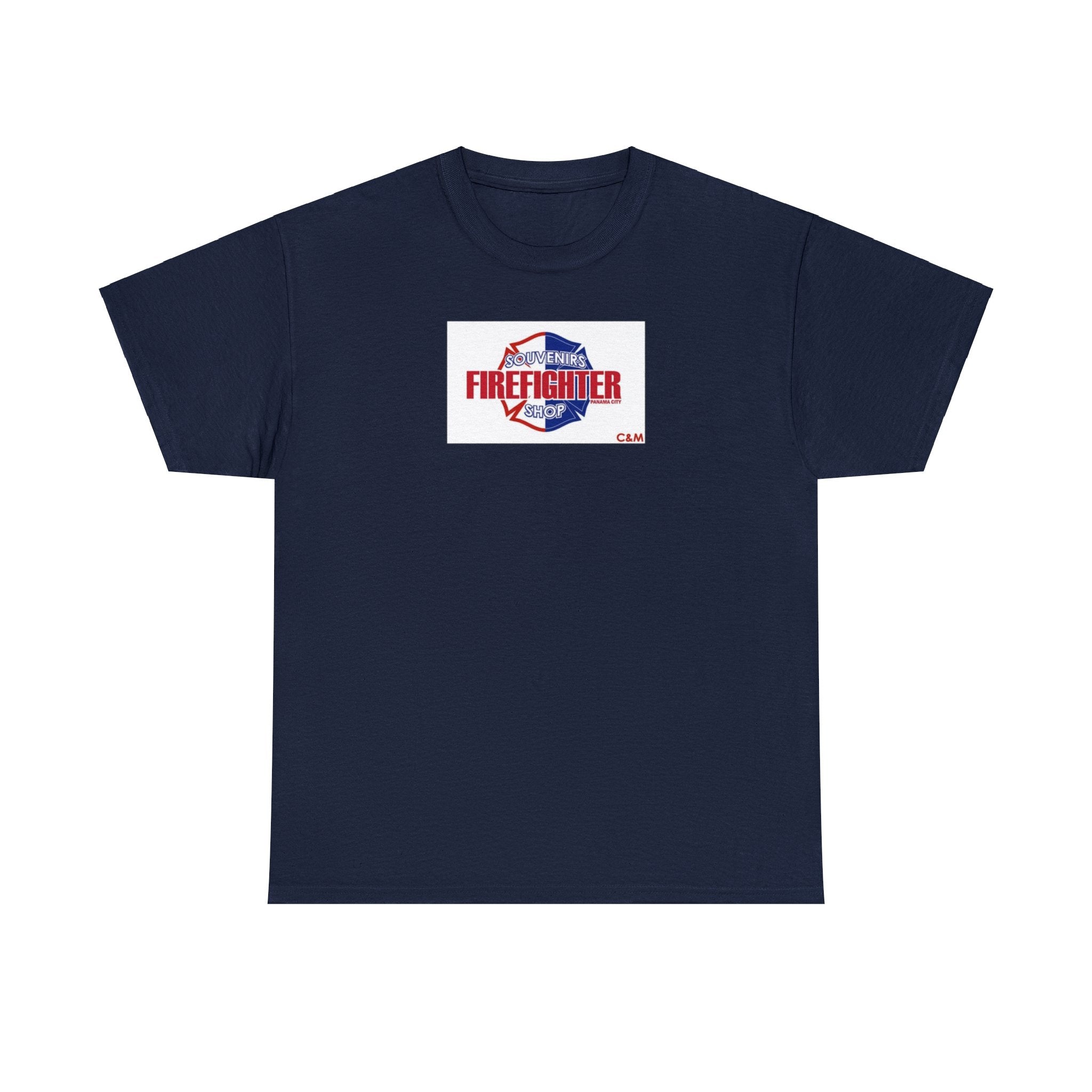 Unisex Heavy Cotton Tee Connect with firefighters worldwide