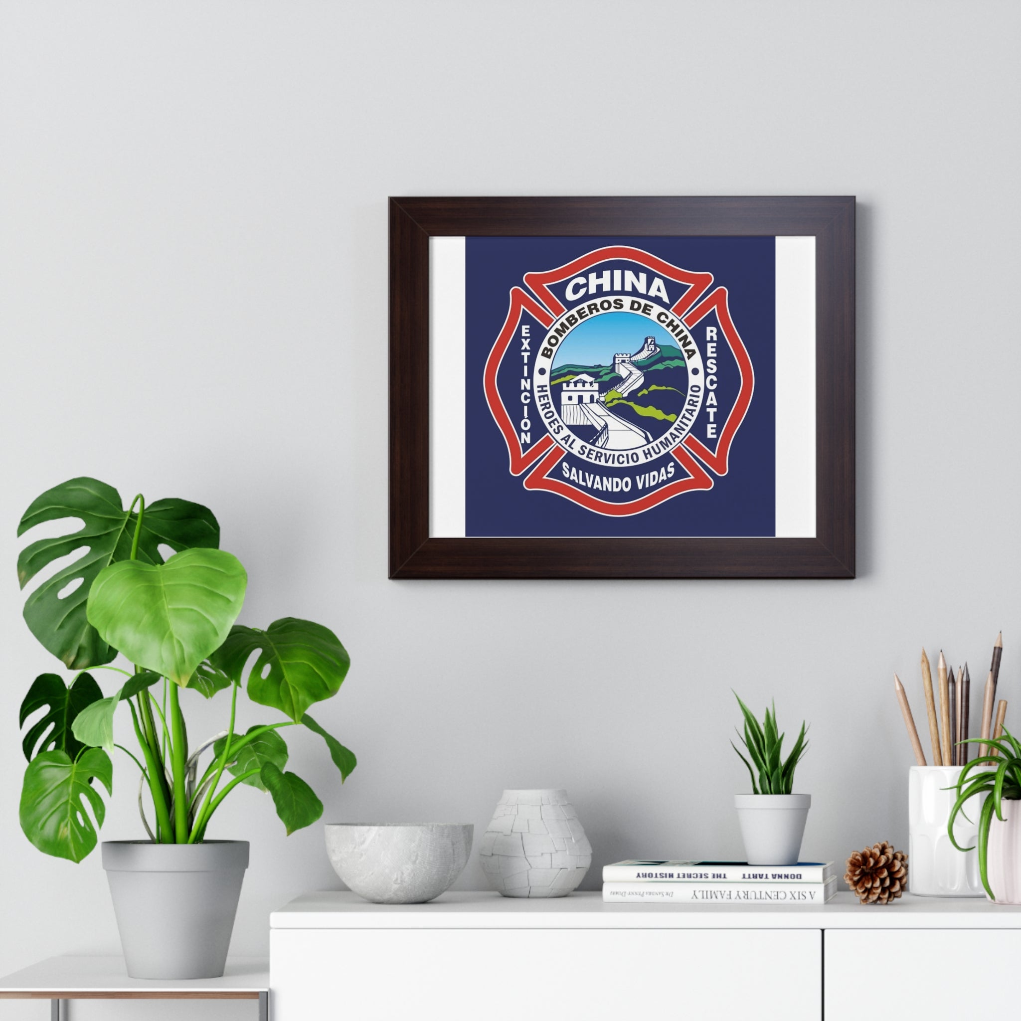 Framed Horizontal Poster Perfect Gift Ideal for firefighters