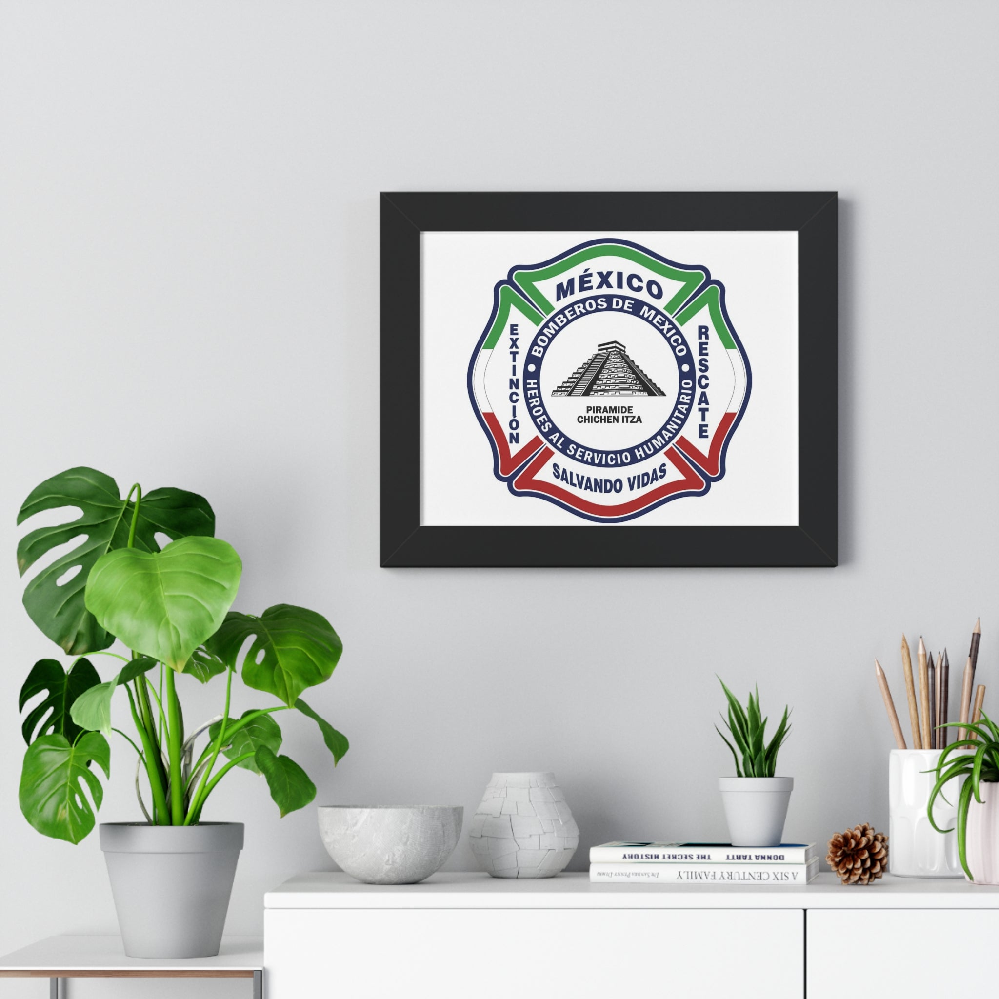 Framed Horizontal Poster Perfect Gift Ideal for firefighters