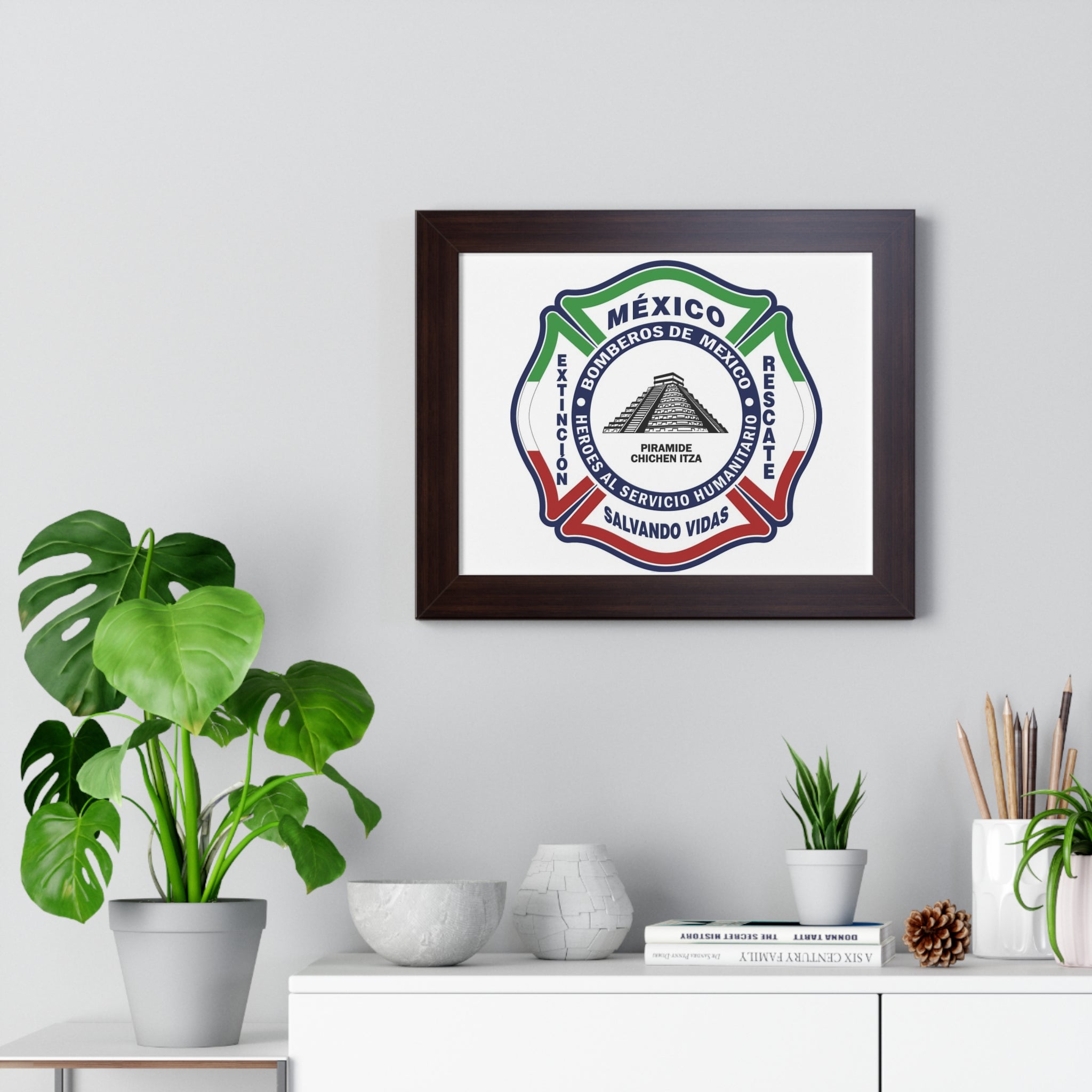 Framed Horizontal Poster Perfect Gift Ideal for firefighters