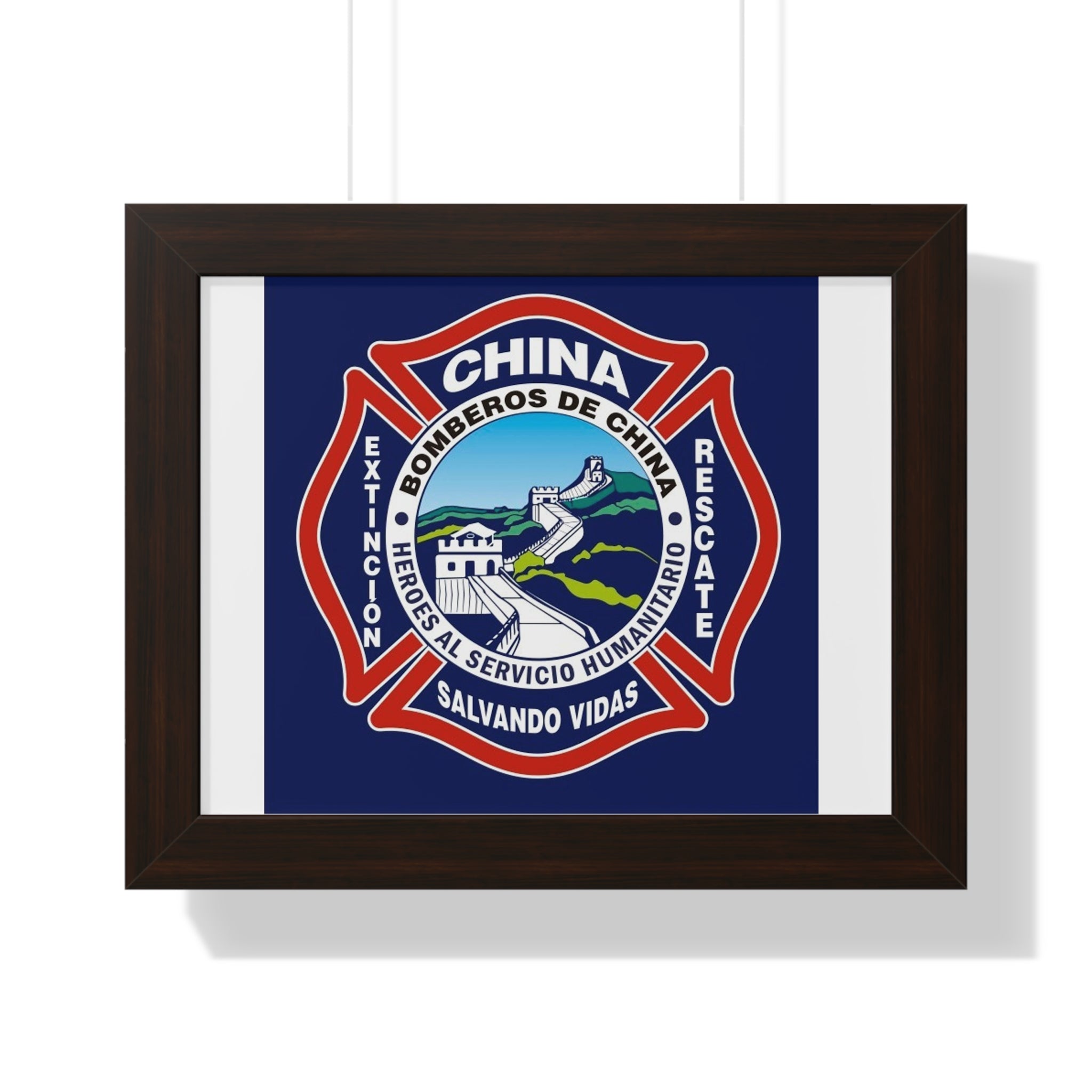 Framed Horizontal Poster Perfect Gift Ideal for firefighters